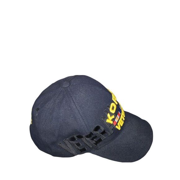 Korea Veteran Embroidered Cap Military Honor Hat Adjustable‎ Strap Dark Blue - Picture 2 of 5